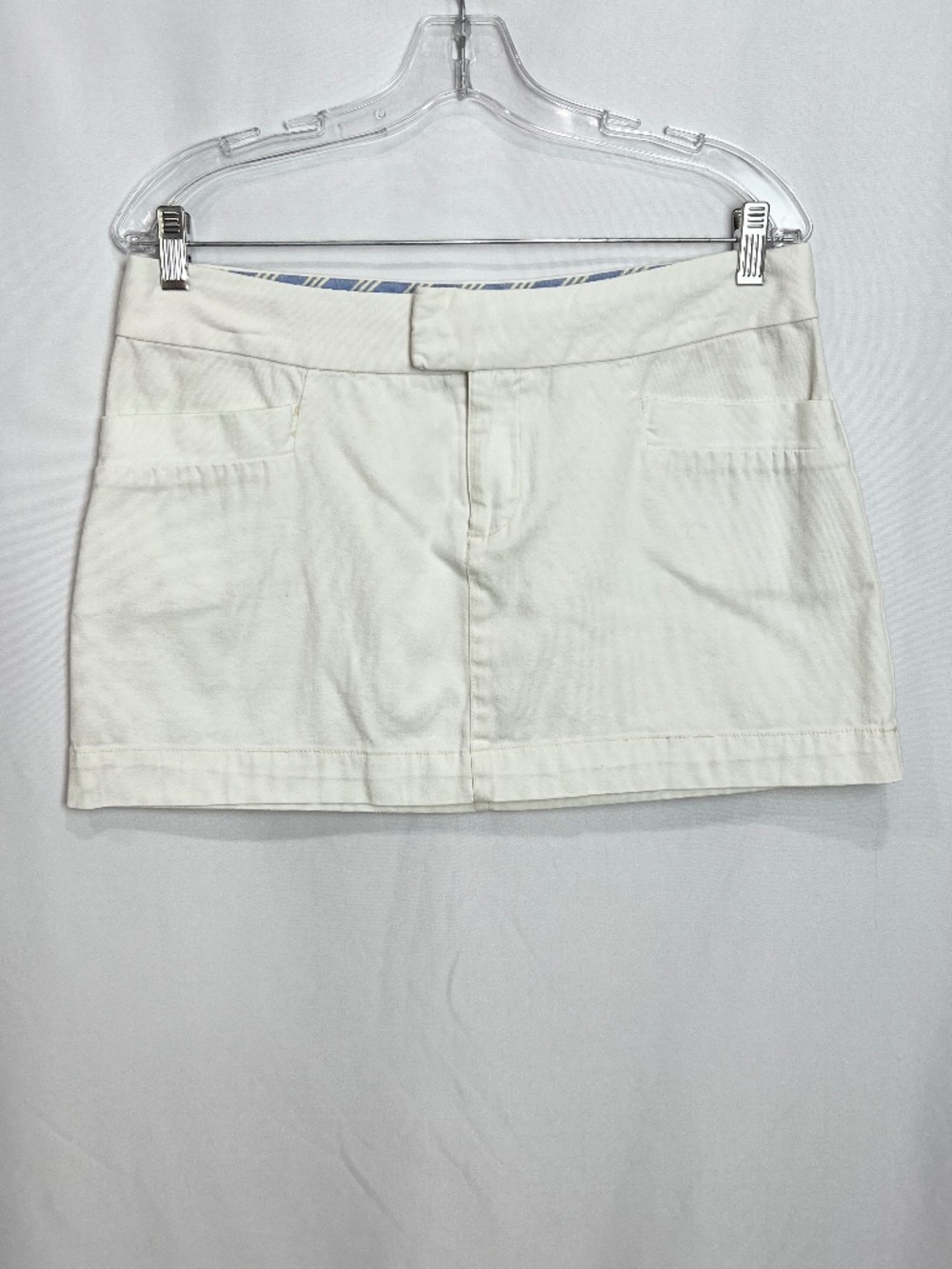 American Eagle Outfitters Mini Skirt Cotton Spandex Off White size 12